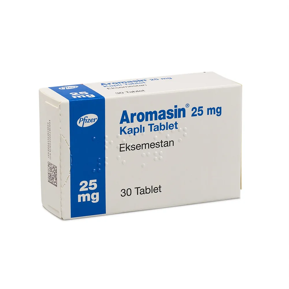 خرید قرص آروماسین 25mg(آرومازین AROMASIN Tablet 25 mg) فایزر خرید قرص آروماسین 25mg(آرومازین AROMASIN Tablet 25 mg) فایزر | کاربرد، نحوه مصرف و عوارض جانبی و خرید انلاین - Image 1